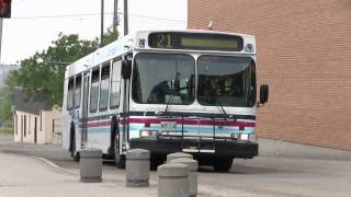 ExCalgary Transit Units Depart Downtown Terminal [upl. by Nedak]