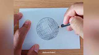 How to draw with CrossHatching Technique drawing drawingtutorials [upl. by Joacima531]