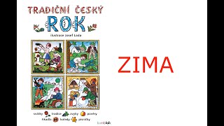 TRADIČNÍ ČESKÝ ROK  ilustroval Josef Lada  ZIMA [upl. by Novihc538]