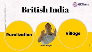 Ruralization During British Period ias  PCS  upsc  gs  britishindia gs cfa [upl. by Eitak524]