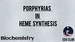 Porphyria In Heme Synthesis  Biochemistry [upl. by Floyd]