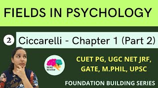 Ciccarelli Chapter 1  Part 2  Fields in Psychology  Mind Review [upl. by Shull]