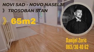 Dvoiposoban 65m2 Novo Naselje renoviran sa izlazom na zelenilo [upl. by Etnauq]