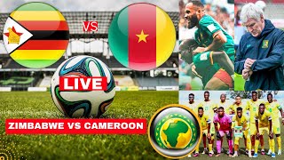 Zimbabwe vs Cameroon Live Stream Africa Afcon Qualifier Football Match Score Lions Highlights Direct [upl. by Dupuy]