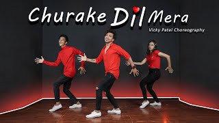 Churake Dil Mera Dance Video With Tutorial  Vicky Patel Choreography [upl. by Lashondra7]