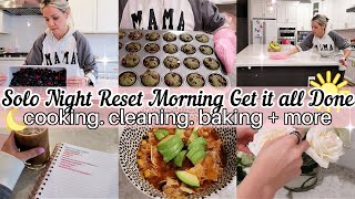 NEW SOLO NIGHTLY RESET INTO MORNING GET IT ALL DONE TIFFANI BEASTON HOMEMAKING 2024 [upl. by Jodie513]