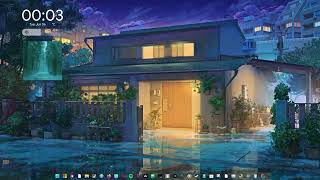 My night desktop Rainmeter Vallistart TranslucentTB Winlaunch Live wallpaper [upl. by Rihaz]