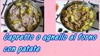 Ricette di Pasqua agnello al forno con patate alla napoletana [upl. by Llerrah]