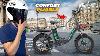 HITWAY BK6S  UN VÉLO ÉLECTRIQUE PLIABLE À L’ASSISTANCE ULTRA PRÉSENTE [upl. by Alekat618]