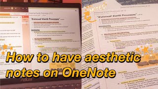 DIGITAL NOTE TAKING I How to take organized and aesthetic notes in OneNote [upl. by Pizor]