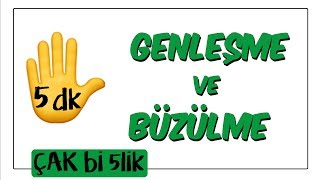 5 dkda Genleşme ve Büzülme  Çak Bi 5lik [upl. by Wilde333]