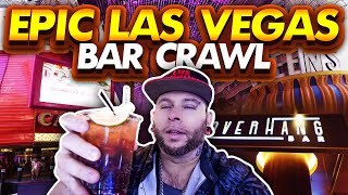 Epic LAS VEGAS Bar Crawl Downtown [upl. by Norwood602]