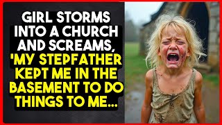 Girl storms into a church and screams My stepfather kept me in the basement to do things to me [upl. by Ahsilef557]