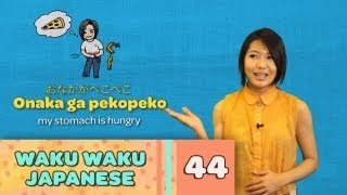 Waku Waku Japanese  Language Lesson 44 Fun Onomatopoeia [upl. by Atikahs]