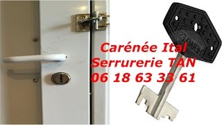 Tutoriel comment changer une serrure ital carenee pas cher [upl. by Remmer]