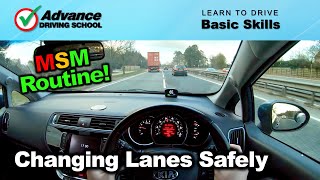 Changing Lanes Safely  Learn to drive Basic skills [upl. by Mccutcheon]