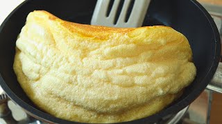 Super Fluffy Souffle Omelette Recipe [upl. by Grand]