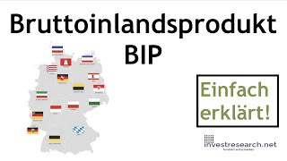 Bruttoinlandsprodukt  Was ist das BIP Einfache Erklärung und Definition [upl. by Tnecnev986]