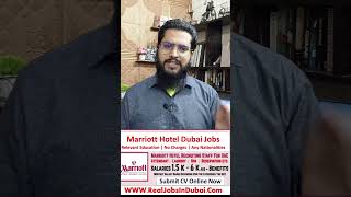 Marriott Hotel Jobs in Dubai [upl. by Poree]