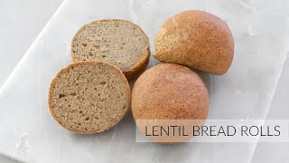 Quick LENTIL BREAD ROLLS  No Grains No Dairy No Yeast [upl. by Fromma]