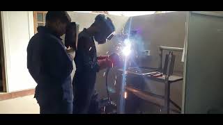 fcaw welding 3G vehicalup [upl. by Nire]