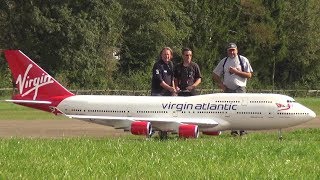 Gigantic Boeing 747400 RC 4x Turbine Model Airplane Made by AdiP [upl. by Lime670]