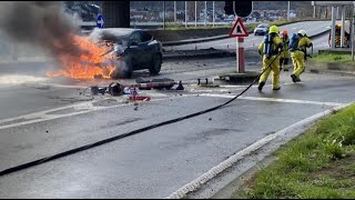 Accident mortel en Tesla Model 3 dans les deuxsèvres  3 morts [upl. by Calvert]