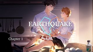 Earthquake Chapter 1 videobook Oihina fan fiction Haikyuu Oikawa x Hinata piano music bg [upl. by Bassett]