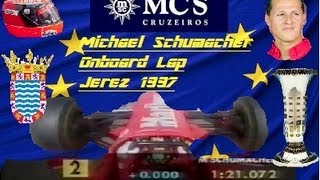 F1 1997  European Gran Prix Jerez de La Frontera  Michael Schumacher Onboard Lap Quali [upl. by Screens]