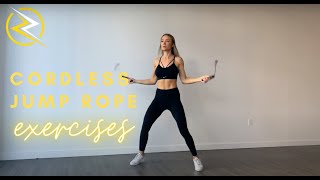 ZAP FIT Cordless Jump Rope Exercise Ideas [upl. by Nilloc]