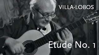 Etude No 1 • VillaLobos • Andrés Segovia [upl. by Fanchon]