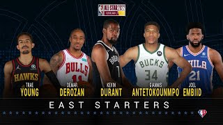 2022 East AllStar Starters Announcement  Inside the NBA  January 27 2022 [upl. by Anitram]