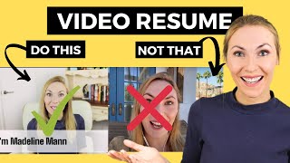 How to Script amp Film a Video Resume  Example included [upl. by Enyledam]