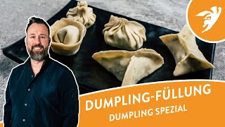 DUMPLINGS SELBER MACHEN  Füllungen amp Dämpfen [upl. by Heimer143]