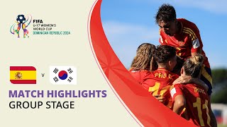 HIGHLIGHTS Spain v Korea Republic  FIFA U17 Women’s World Cup 2024 [upl. by Sochor]