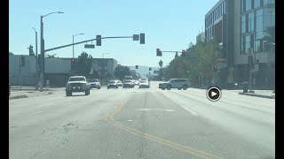 Traffic Signals SB Van Nuys Blvd at Saticoy St from the Left Turn Lane 2 [upl. by Neicul]