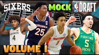 SIXERS FULL 2ROUND 2021 NBA MOCK DRAFT I Volume I [upl. by Al44]