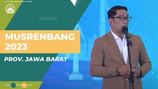 Musrenbang Provinsi Jawa Barat Tahun 2023 [upl. by Suez]