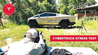 CYBERTRUCK ULTIMATE DURABILITY TEST Axes Bats Guns Not a Flamethrow amp More [upl. by Ytima]