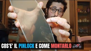 COSE IL PINLOCK E COME SI MONTA ADDIO VISIERA APPANNATA 😁 [upl. by Eon74]