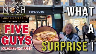 York Five Guys Burger n Fries  Total Takeaway Surprise New Review [upl. by Annoid]