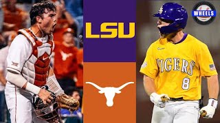 1 LSU vs Texas Highlights Great Game  2023 College Baseball Highlights [upl. by Pillyhp645]