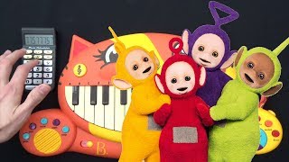 TELETUBBIES THEME BUT ITS ON A CAT PIANO AND A DRUM CALCULATOR [upl. by Ira319]