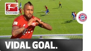 Vidal Breaks Bayern Duck with Thunder Goal [upl. by Esila267]