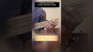 SCUTTLE BUTTIN by Tommy Shannon SRV  Main Bass Line  Isolated  shorts MasterBASSNow [upl. by Kayley736]