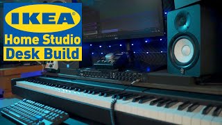 Building a Music Studio Desk with IKEA HACKS [upl. by Artinad]