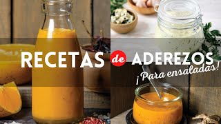 ¡Fáciles y deliciosos Aderezos caseros para ensaladas  Recetas de aderezos caseros  Cocina Vital [upl. by Enayr]