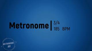 185 BPM 34 Metronome 30 min [upl. by Areid]