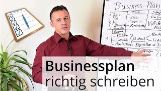 So schreibst du einen erfolgreichen Businessplan [upl. by Pinsky401]