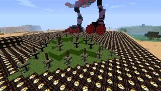 Chogath Minecraft Statue Moving feet Rupture and Feral Scream League of legends [upl. by Lorac]